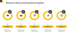 Elegant Business Ideas Presentation Template Slide Design